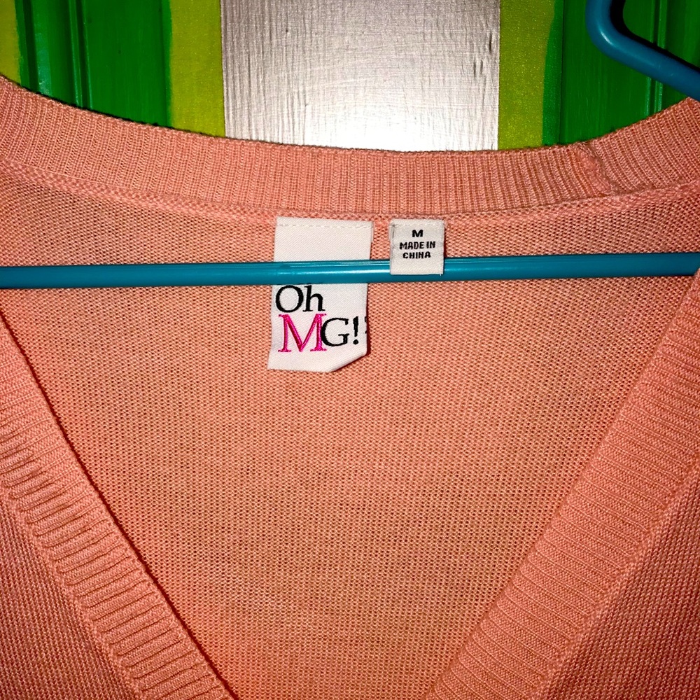 Pink Cardigan With Pockets - Picture 3 of 3